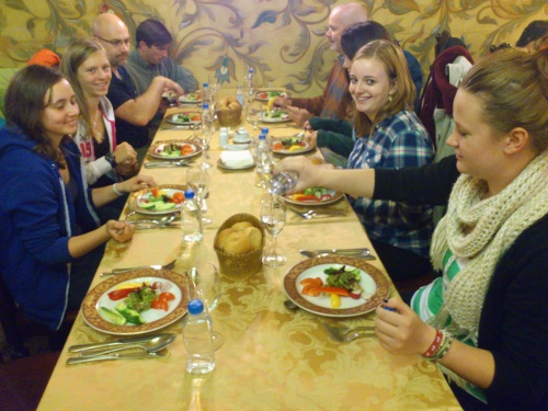 Mittagessen in Moskau